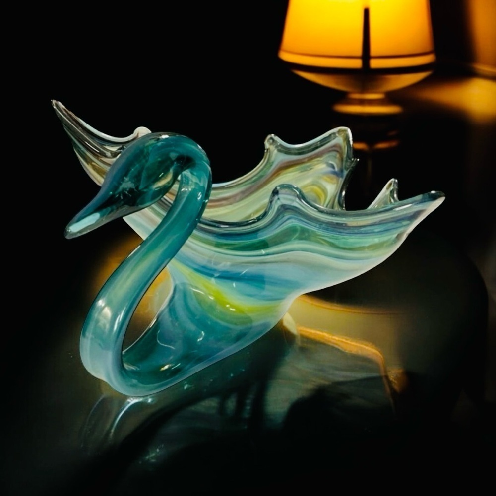 1970S VINTAGE MID CENTURY
BLUE SWAN BOWL
